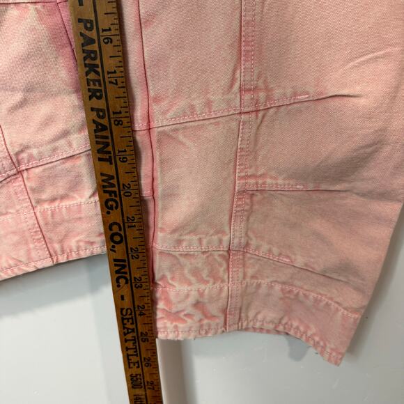 Free People We the Free Supersonic High Waist Slim Crop Barrel Jeans Pink 4 NEW - Picture 10 of 10